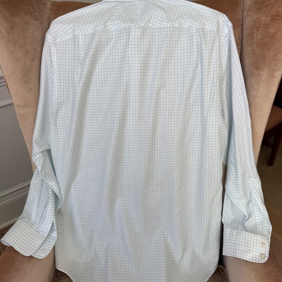 3 - Charles Tyrwhitt Mens Sz 16.5/35 Dress Shirt Classic Fit - Blue, White - Picture 7 of 16